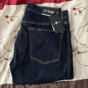 7 for all mankind tapered straight leg jeans